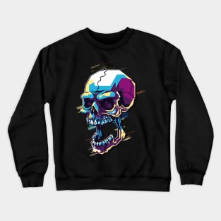 Skull retro80s Crewneck Sweatshirt